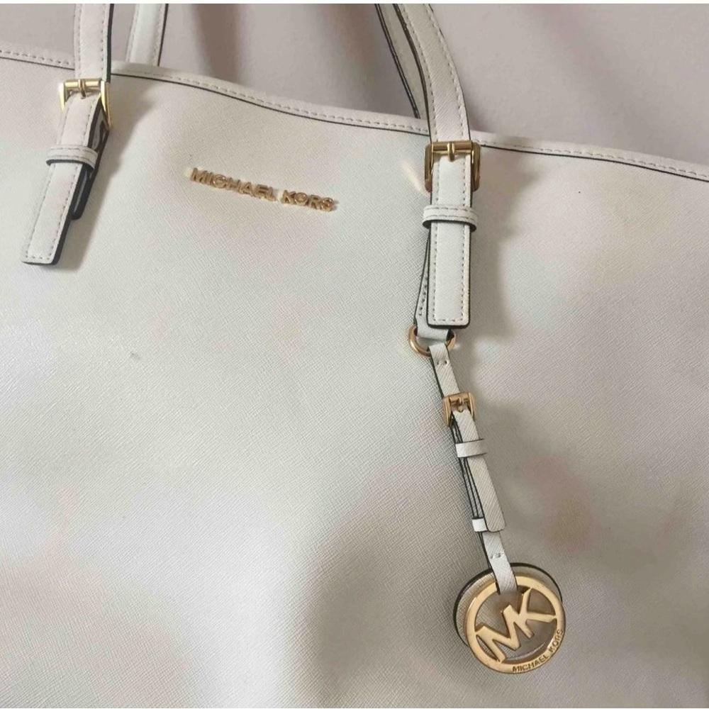 Michael Kors leather white purse